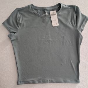Hollister Women's Teal Baby Tee Top